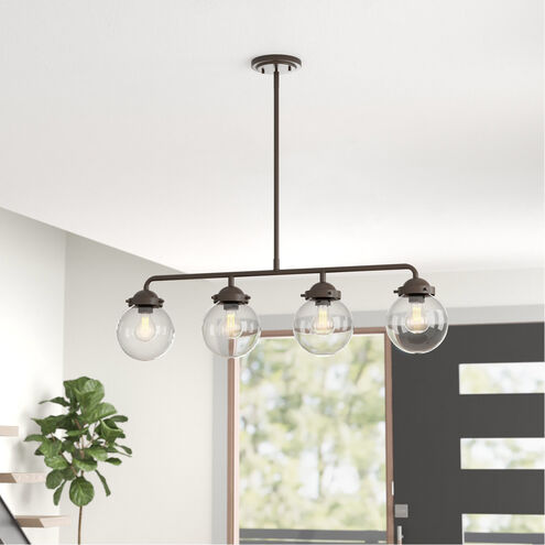 Knoll 4 Light 33 inch Oil Rubbed Bronze Island Pendant Ceiling Light